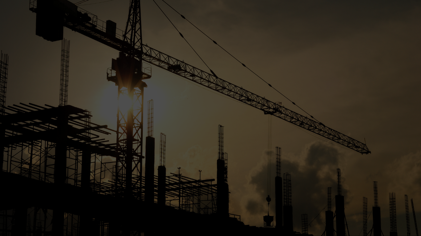 Construction workers on a commercial jobsite